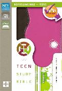 NIV, Teen Study Bible, Compact, Leathersoft, Pink/Brown