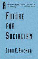 A Future for Socialism