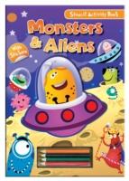 Activity Stencil Books - Monsters & Aliens