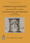 Antigüedades e inscripciones 1748-1845 : catálogo e índices