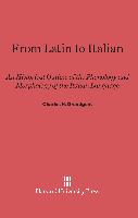 From Latin to Italian