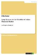 Long Memory in the Volatility of Indian Financial Market