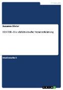 ELSTER - Die elektronische Steuererklärung