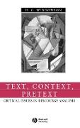 Text, Context, Pretext