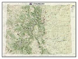 National Geographic: Colorado Wall Map - Laminated (40.5 X 30.25 Inches)
