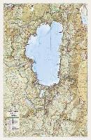 National Geographic: Lake Tahoe Basin Wall Map - Laminated (26.5 X 40.5 Inches)