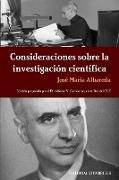 Consideraciones sobre la investigación científica