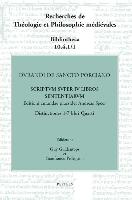 Durandi de Sancto Porciano Scriptum Super IV Libros Sententiarum. Buch IV, DD. 1-7