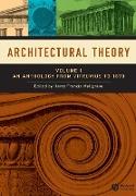 Architectural Theory, Volume 1