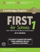 Cambridge English First for Schools 1 for updated exam. Student's Book with answers and downloadable audio