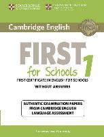 Cambridge English First for Schools 1 for updated exam. Student's Book without answers