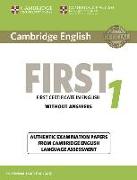 Cambridge English First 1 for updated exam. Student's Book without answers