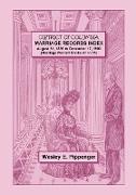 District of Columbia Marriage Records Index, August 31, 1896 to December 17, 1900 (Marriage Record Books 41 to 65)