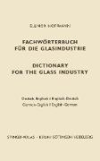 Dictionary for the glass industry / Fachwörterbuch für die Glasindustrie