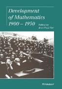 Development of Mathematics 1900¿1950