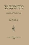 Der Gegenstand der Psychologie