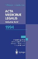 Acta Medicinæ Legalis. Volume XLIV. 1994