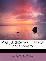 Res judicatae : papers and essays