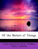 Of the Nature of Things