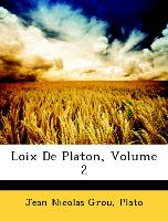 Loix De Platon, Volume 2