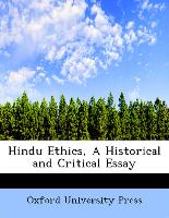 Hindu Ethics, A Historical and Critical Essay