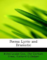 Poems Lyric and Dramatic