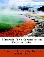 Materials for a Carcinological Fauna of India