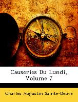 Causeries Du Lundi, Volume 7