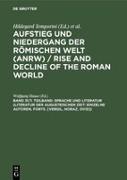 Sprache und Literatur (Literatur der augusteischen Zeit: Einzelne Autoren, Forts. [Vergil, Horaz, Ovid])