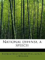 National defense, a speech