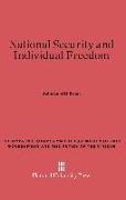 National Security and Individual Freedom