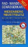 Wesenberg, Neustrelitz - Havel von Ratzeburg bis zum Röblinsee 1 : 35 000 Rad-, Wander- und Gewässerkarte