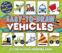 Easy-To-Draw Vehicles: A Step-By-Step Drawing Book [With Sticker(s)]