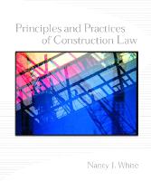 Principles and Practices of Construction Law