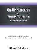 Quality Standards for Highly Effective Government