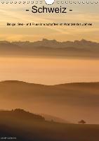 Schweiz - Berge, See- und Flusslandschaften im Wandel des Jahres (Wandkalender immerwährend DIN A4 hoch)
