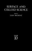 Surface and Colloid Science