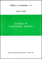 Studies in Northwest Semitic