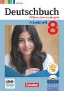 Deutschbuch, Sprach- und Lesebuch, Differenzierende Ausgabe Hessen 2011, 8. Schuljahr, Arbeitsheft mit Lösungen und Übungs-CD-ROM