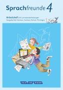 Sprachfreunde, Sprechen - Schreiben - Spielen, Ausgabe Süd (Sachsen, Sachsen-Anhalt, Thüringen) - Neubearbeitung 2015, 4. Schuljahr, Arbeitsheft, Schulausgangsschrift