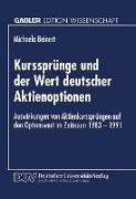 Kurssprünge und der Wert deutscher Aktienoptionen