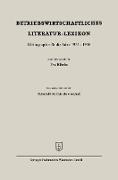 Betriebswirtschaftliches Literatur-Lexikon