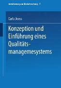 Konzeption und Einführung eines Qualitätsmanagementsystems