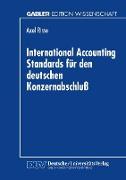 International Accounting Standards für den deutschen Konzernabschluß