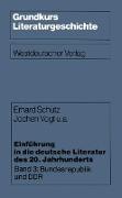 Einführung in die deutsche Literatur des 20. Jahrhunderts
