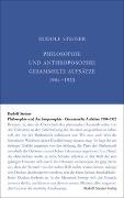 Philosophie und Anthroposophie