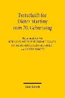Festschrift für Dieter Martiny zum 70. Geburtstag