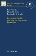 Proportional Liability: Analytical and Comparative Perspectives