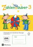 Zahlenzauber, Mathematik für Grundschulen, Ausgabe Bayern 2014, 3. Jahrgangsstufe, Arbeitsheft mit interaktiven Übungen, Mit CD-ROM und Lösungsheft