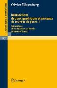 Intersections de deux quadriques et pinceaux de courbes de genre 1